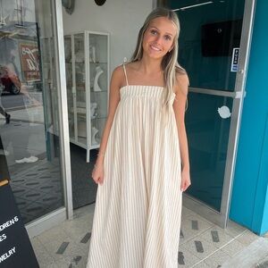 Rylee + Cru Malea Dress - Marigold Stripe